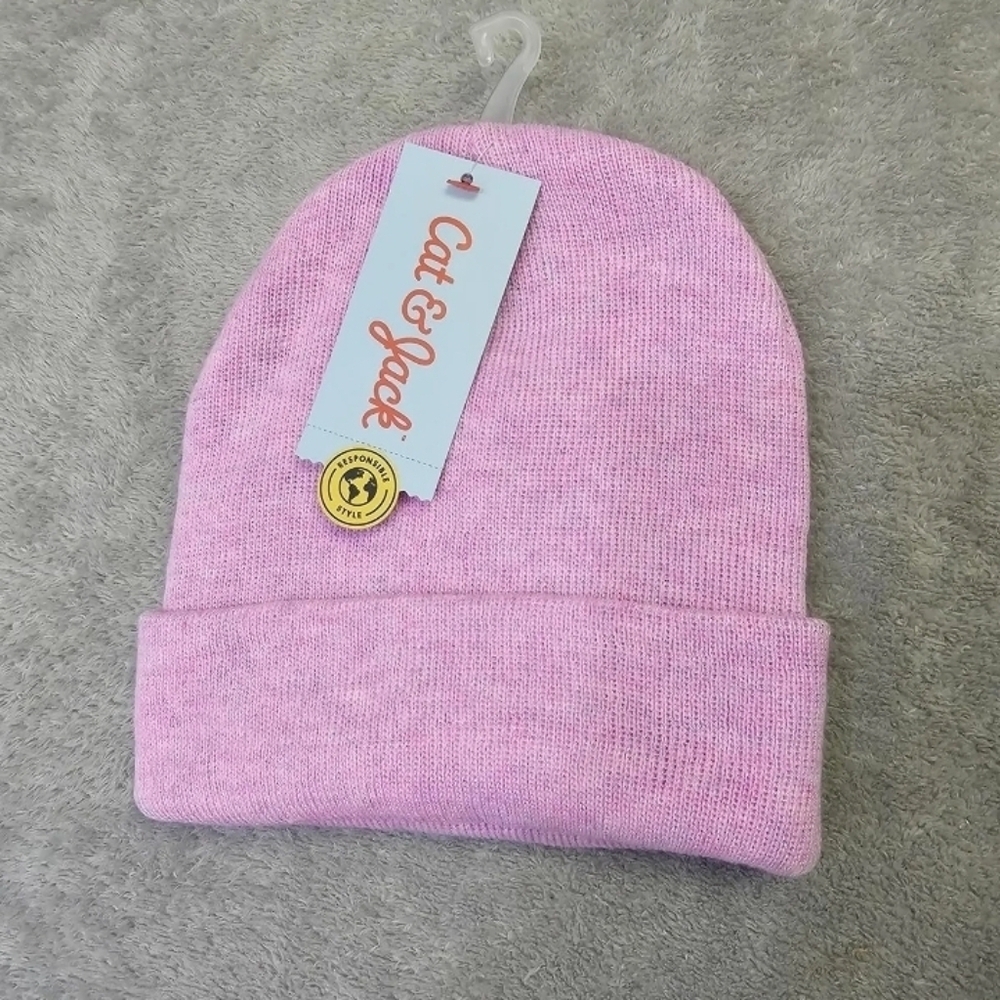 Cat & Jack Kids 3pc Beanie Hat Pink